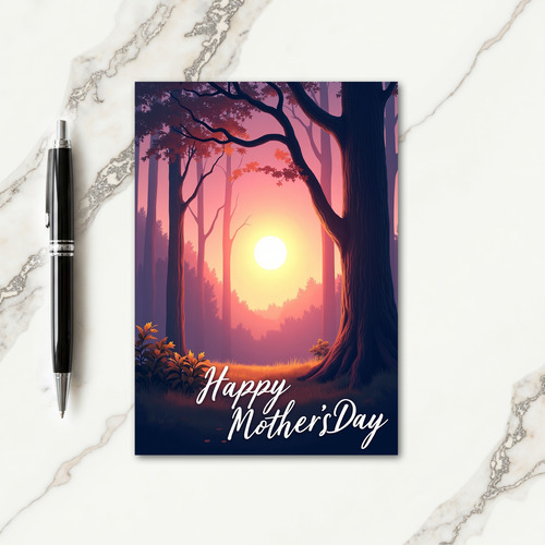 Radiant Mothers Day Forest Card