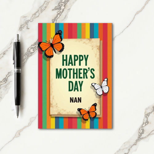 Radiant Mothers Day Stripes Card