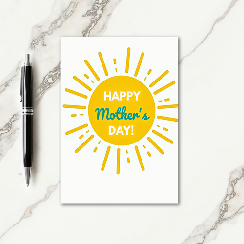 Radiant Mothers Day Sun Card