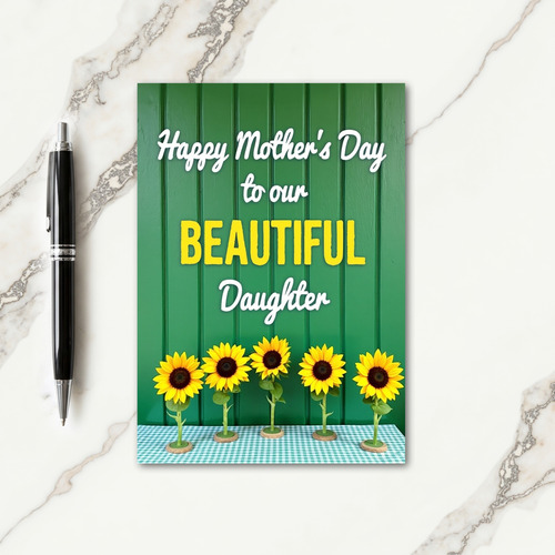 Radiant Mothers Day Sunflower Card