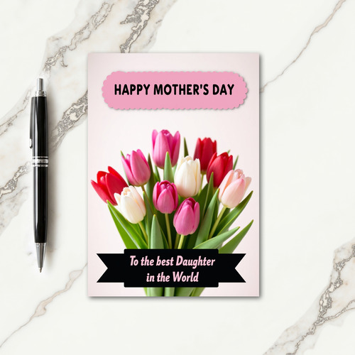 Radiant Mothers Day Tulips Card