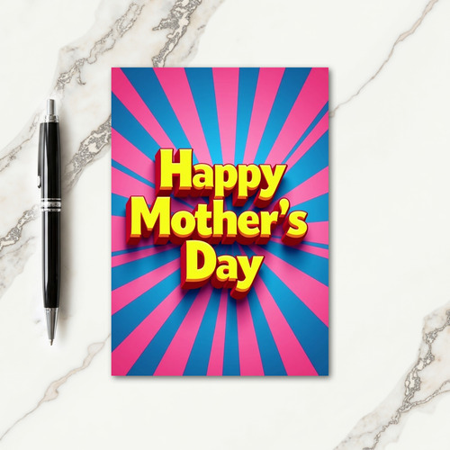 Radiant Mothers Day Type Card