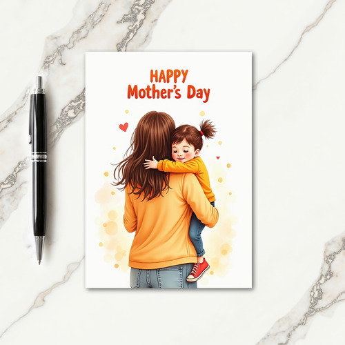 Radiant Mothers Embrace Card