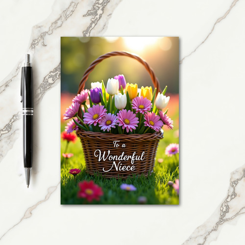 Radiant Niece Spring Card