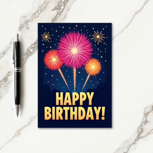 Radiant Night Birthday Card