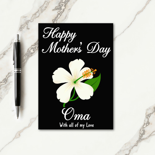 Radiant Oma Mothers Day Card