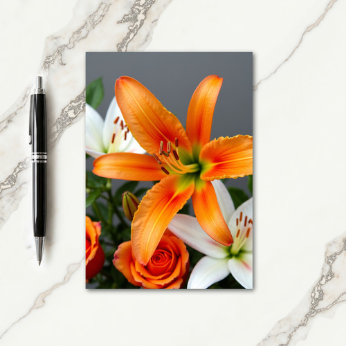Radiant Orange Bloom Mothers Day Card