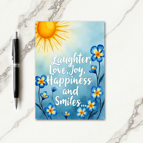 Radiant Orb Birthday Card