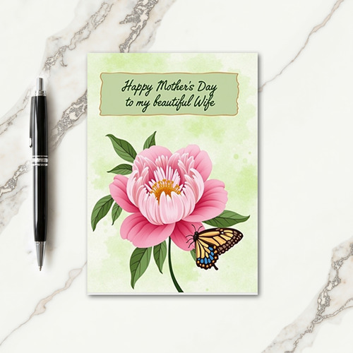 Radiant Petals Moms Day Card