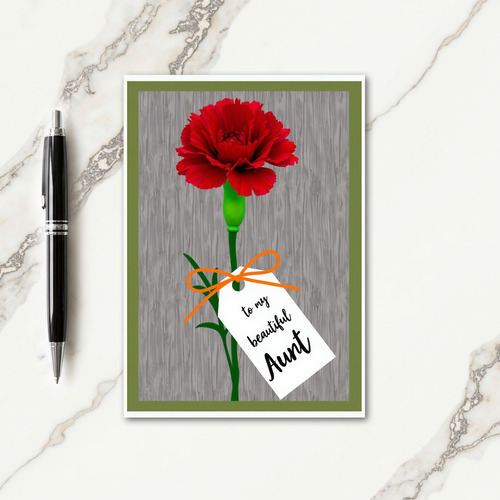 Radiant Red Mothers Day Card