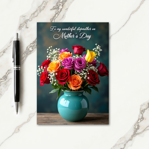Radiant Roses Mothers Day Art Card