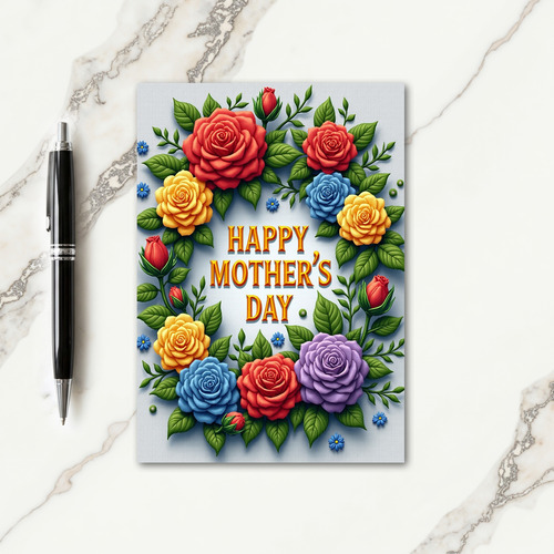 Radiant Roses Mothers Day Card