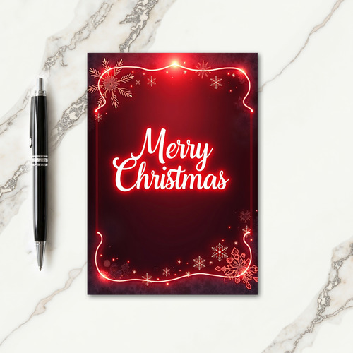 Radiant Script Christmas Card thumbnail