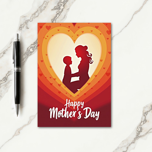 Radiant Silhouettes Mothers Card