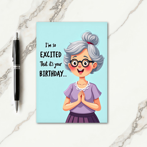 Radiant Smile Birthday Card