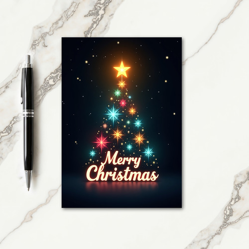 Radiant Starburst Christmas Card thumbnail
