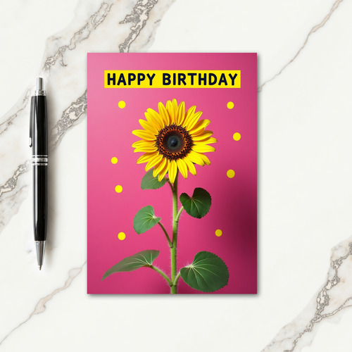Radiant Sunflower Birthday Card