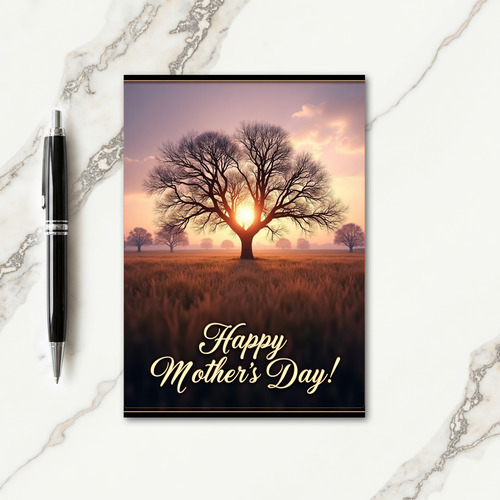 Radiant Sunrise Mothers Day Card