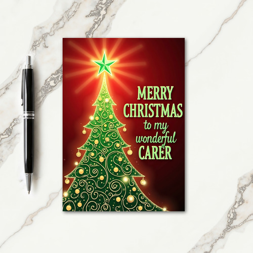 Radiant Tree Christmas Card