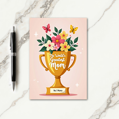 Radiant Trophy Mothers Love Card