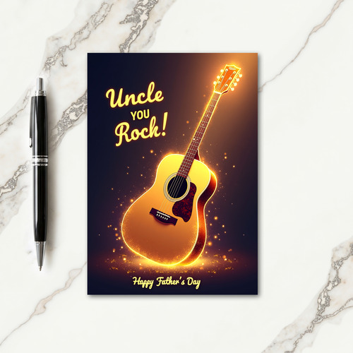 Radiant Uncle You Rock Card