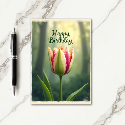 Radiant Variegated Bloom Card