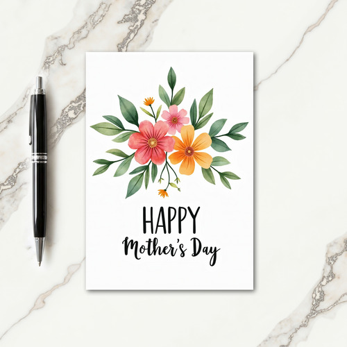 Radiant Watercolor Mothers Day Card