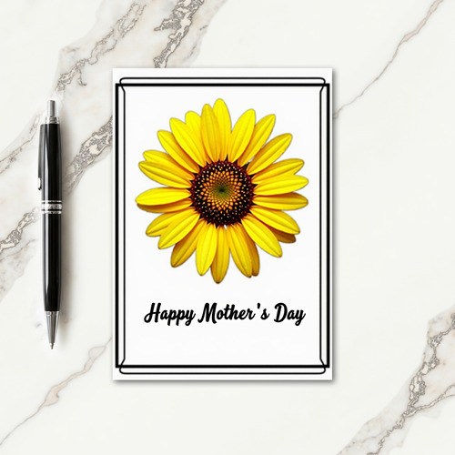Radiant Yellow Bloom Mothers Day Card