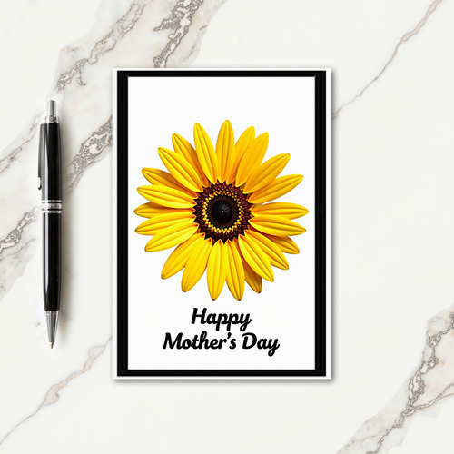 Radiant Yellow Floral Card