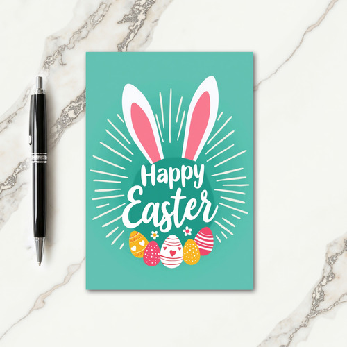 Radiating Lines Easter Card