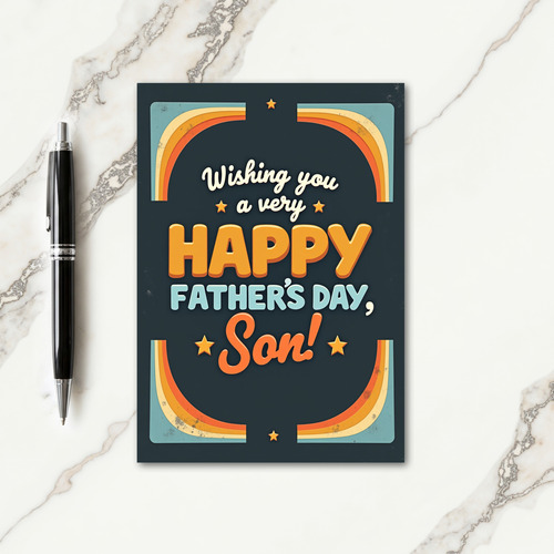 Rainbow Arc Fathers Day Card