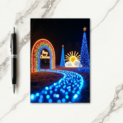 Rainbow Arch Christmas Card