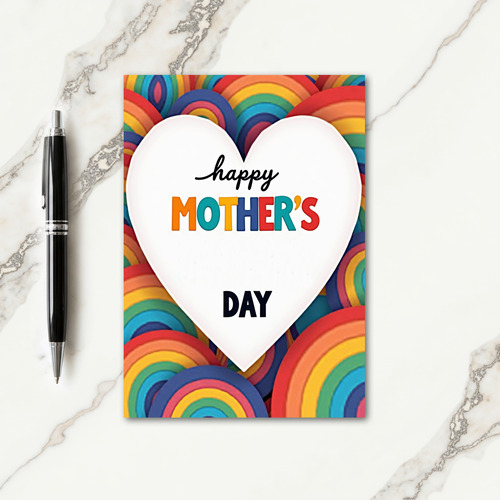 Rainbow Arcs Mothers Day Card