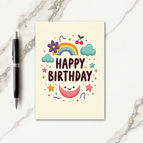 Rainbow Birthday Card