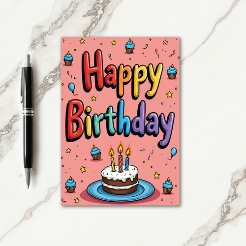 Rainbow Birthday Celebration Card