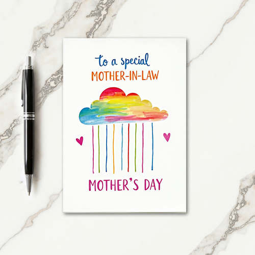 Rainbow Cloud Mothers Day Card
