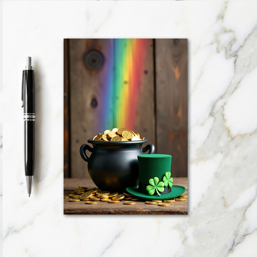 Rainbow Coin Pattern Luck Card