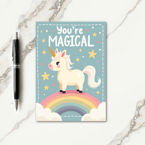 Rainbow Equine Birthday Card