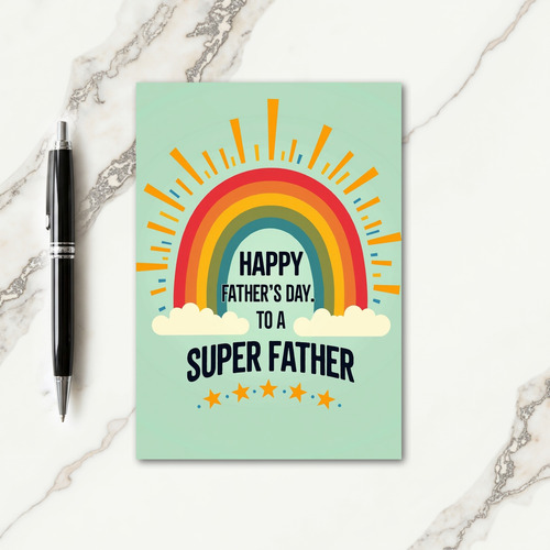 Rainbow Fathers Day Card