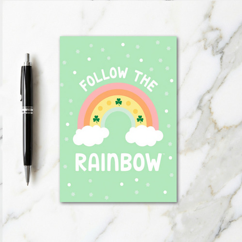 Rainbow Follow Luck Card