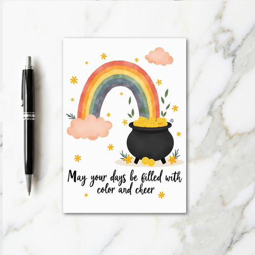 Rainbow Fortune Good Luck Card