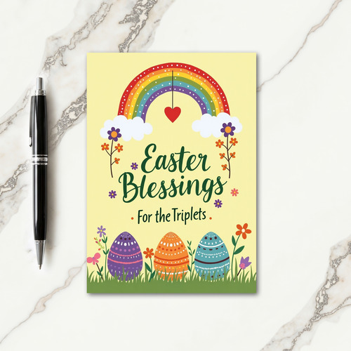 Rainbow Hearts Celebration Card