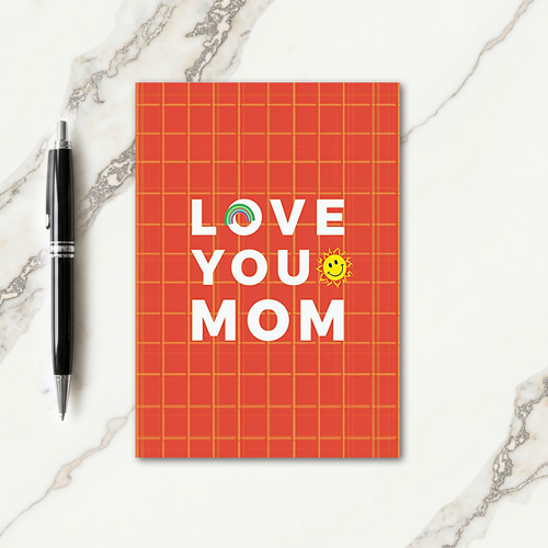 Rainbow Love You Mom Card