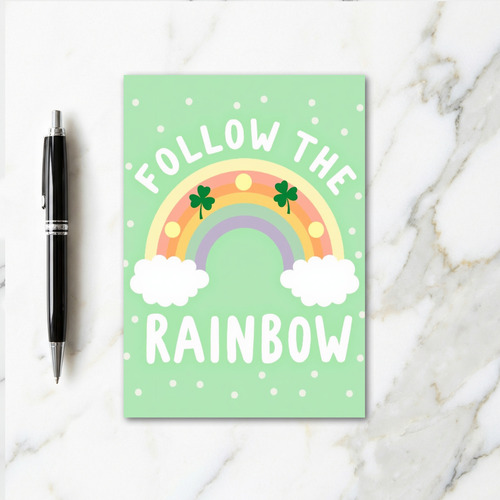 Rainbow Luck Follow Card