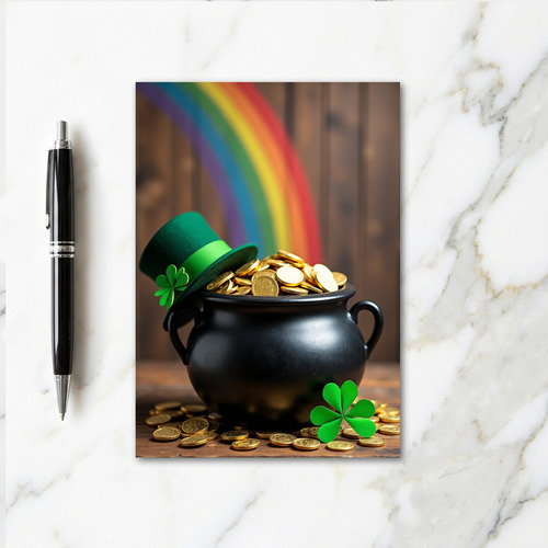 Rainbow Luck Gold Coins Card
