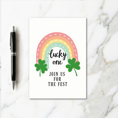 Rainbow Lucky One Fest Card