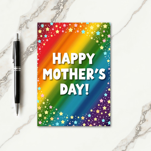 Rainbow Mothers Day Card