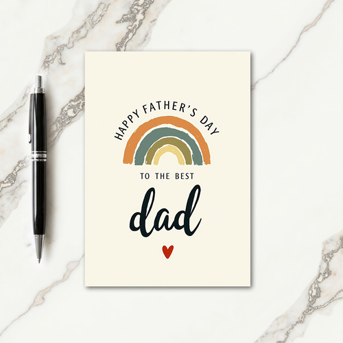 Rainbow Sweet Fathers Day Card