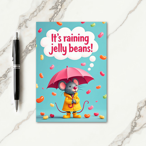 Rainy Day Sweets Rodent Card