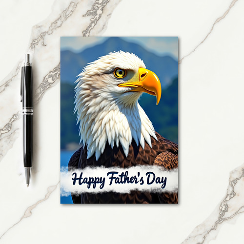 Raptor Portrait Fathers Day Card